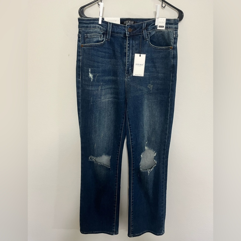 Judy Blue Dark Blue Straight Leg Jeans